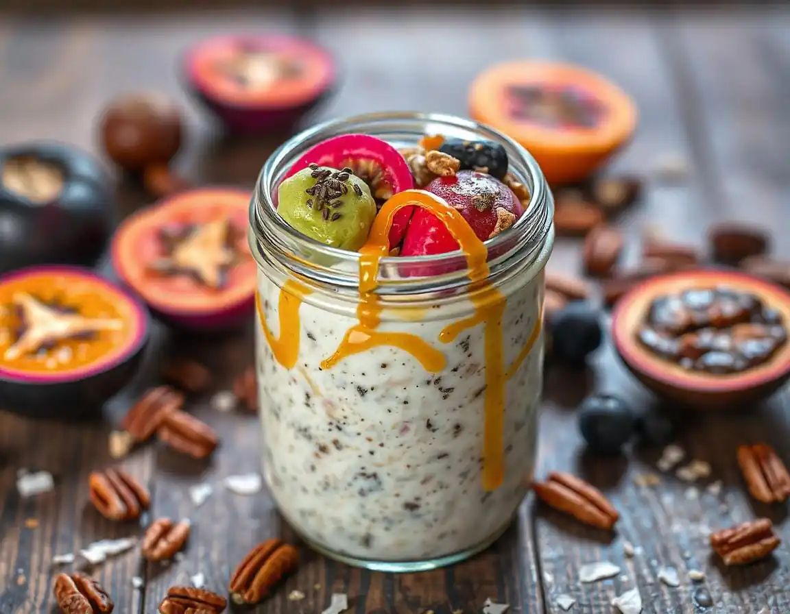 Overnight Oats with Unique Toppings