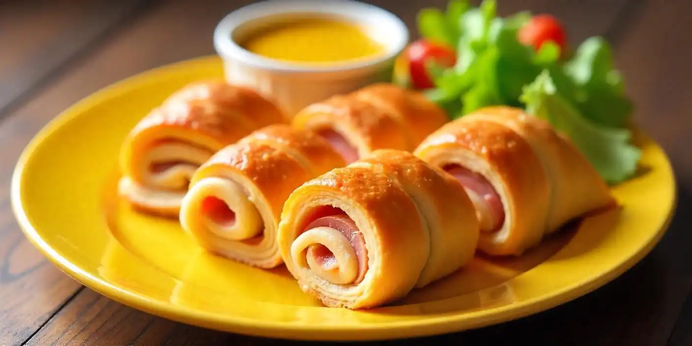 Ham and Cheese Crescent Roll-Ups